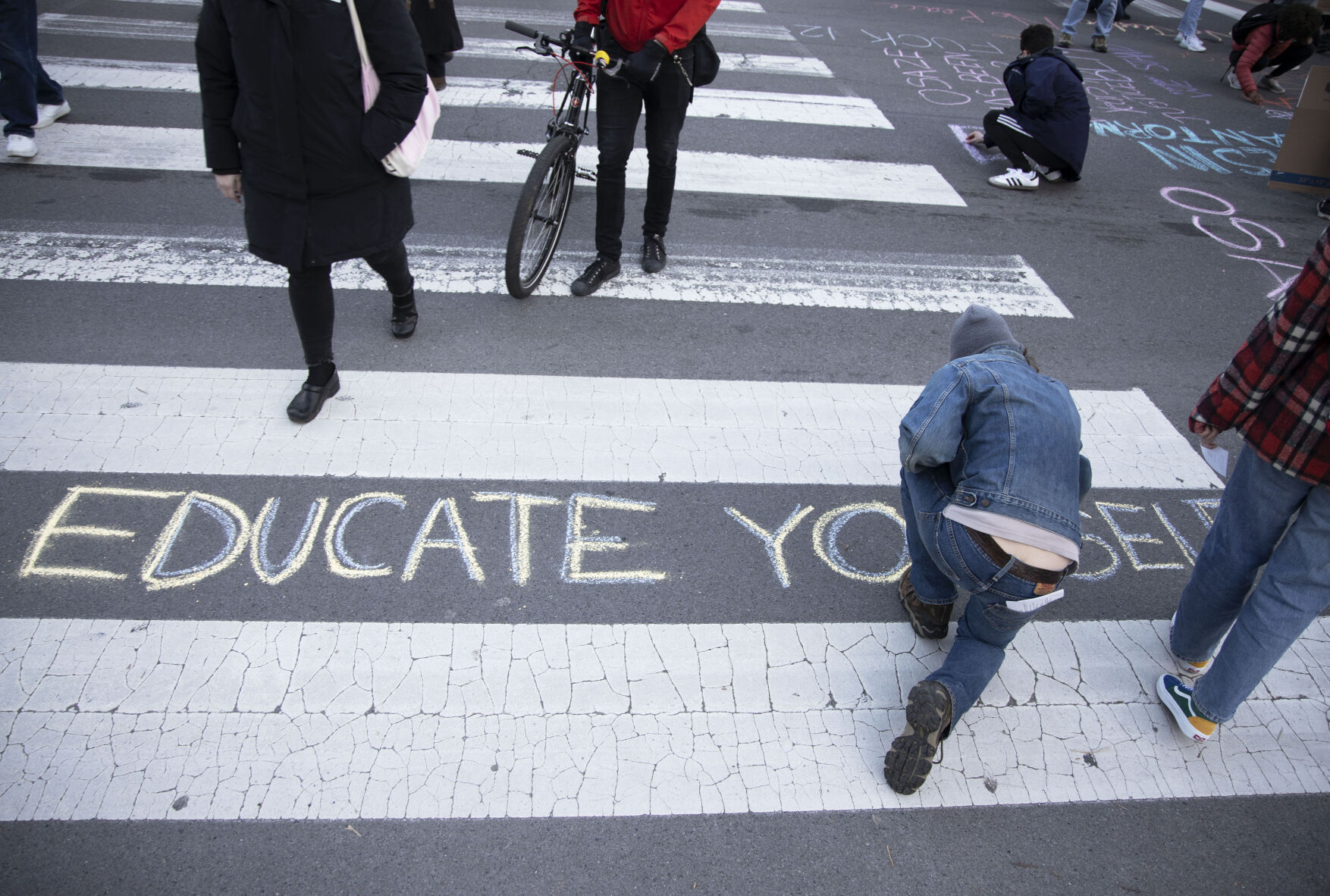 3/20 Protest: Two Years Too Late, Chalk